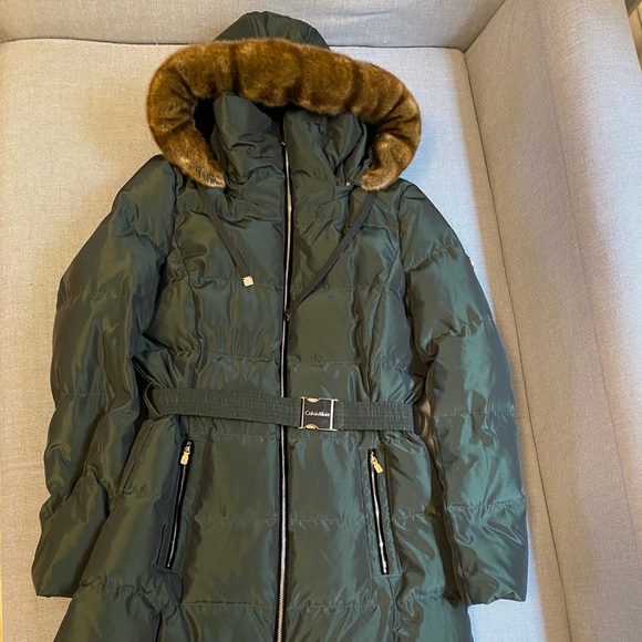Calvin Klein Green Winter Puffer Coat - Picture 1 of 12